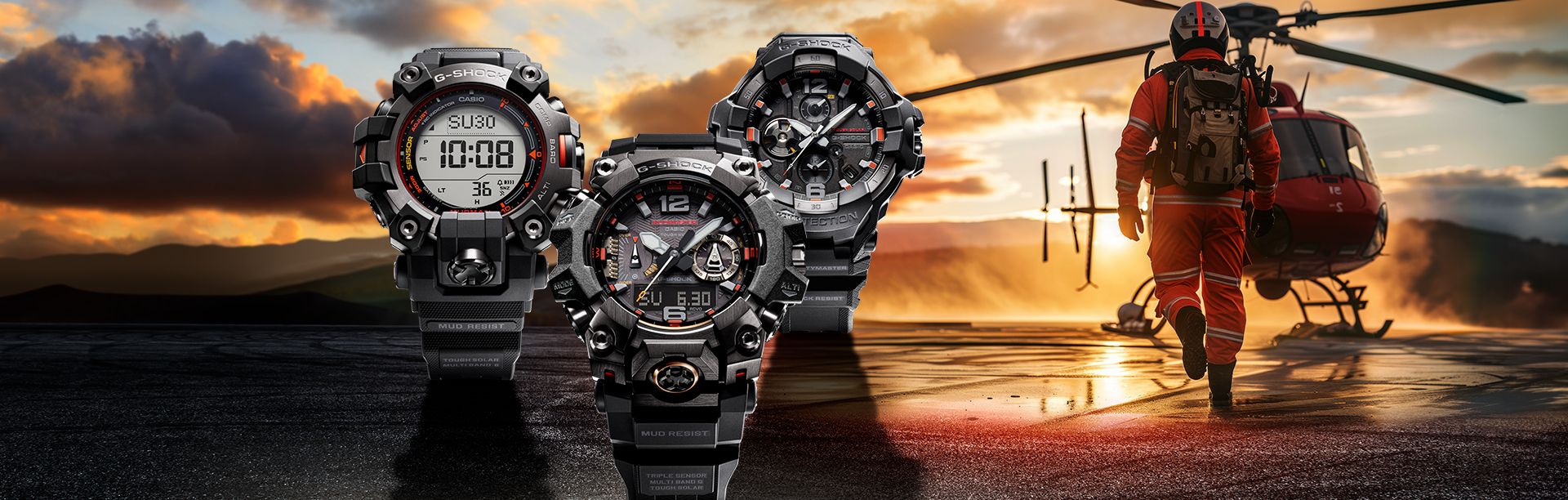G-Shock Master of G Emergency Colors Watch Collection
