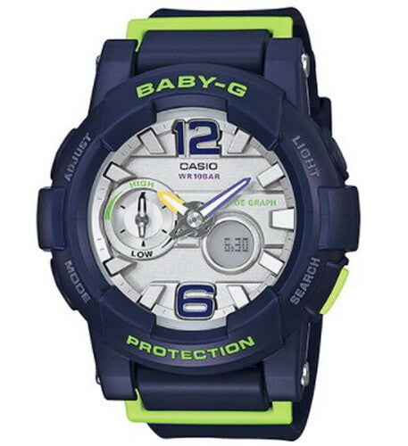 Casio Baby-G Navy Blue Womens Ana-Digi Watch BGA180-2B | Free