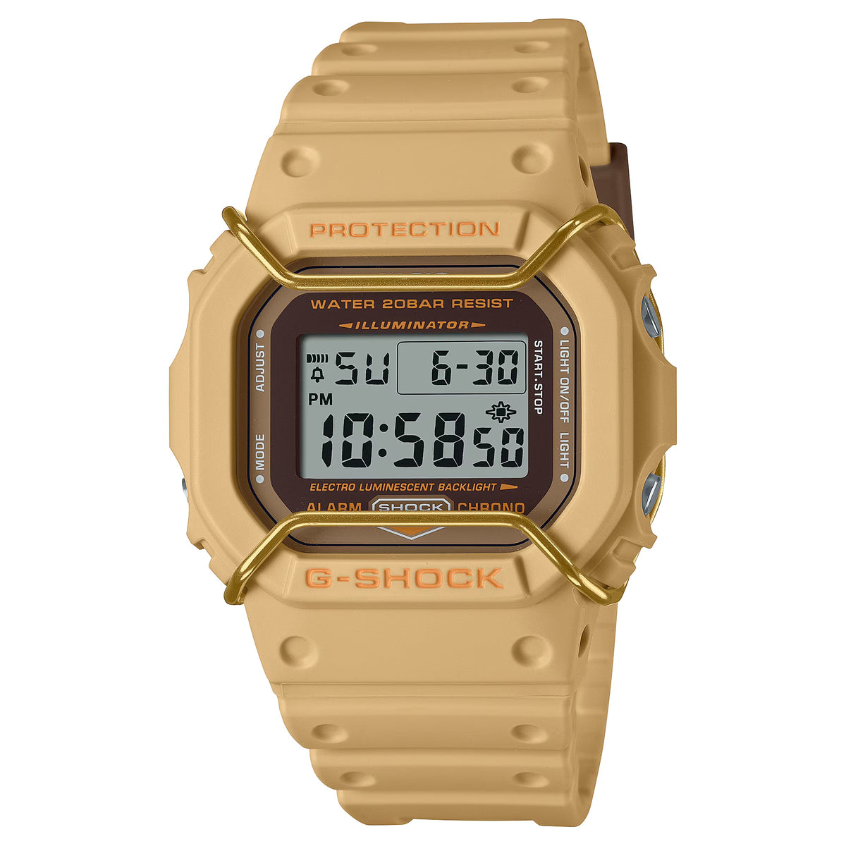Casio G-Shock DW5600PT-5 Brown Monochromatic Digital Mens Watch
