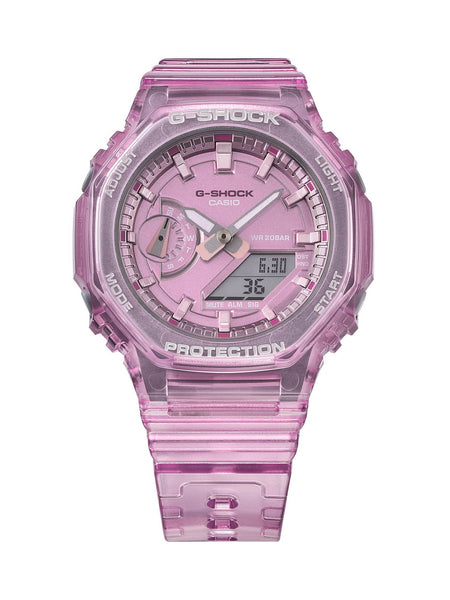 Casio G-Shock Mini CasiOak METALLIC SKELETON Womens Pink Watch GMA-S2100SK-4A - Shop at Altivo.com