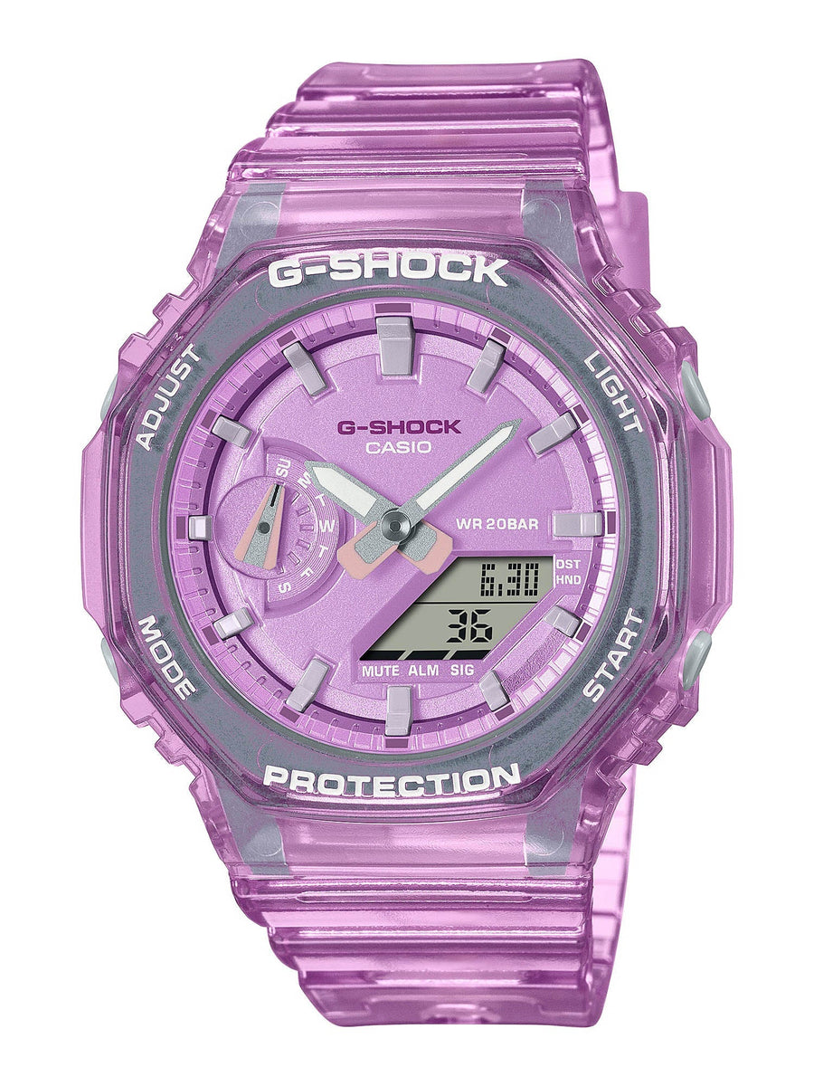 Casio G-Shock Mini CasiOak METALLIC SKELETON Womens Pink