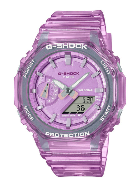 Casio G-Shock Mini CasiOak METALLIC SKELETON Womens Pink Watch GMA-S2100SK-4A - Shop at Altivo.com