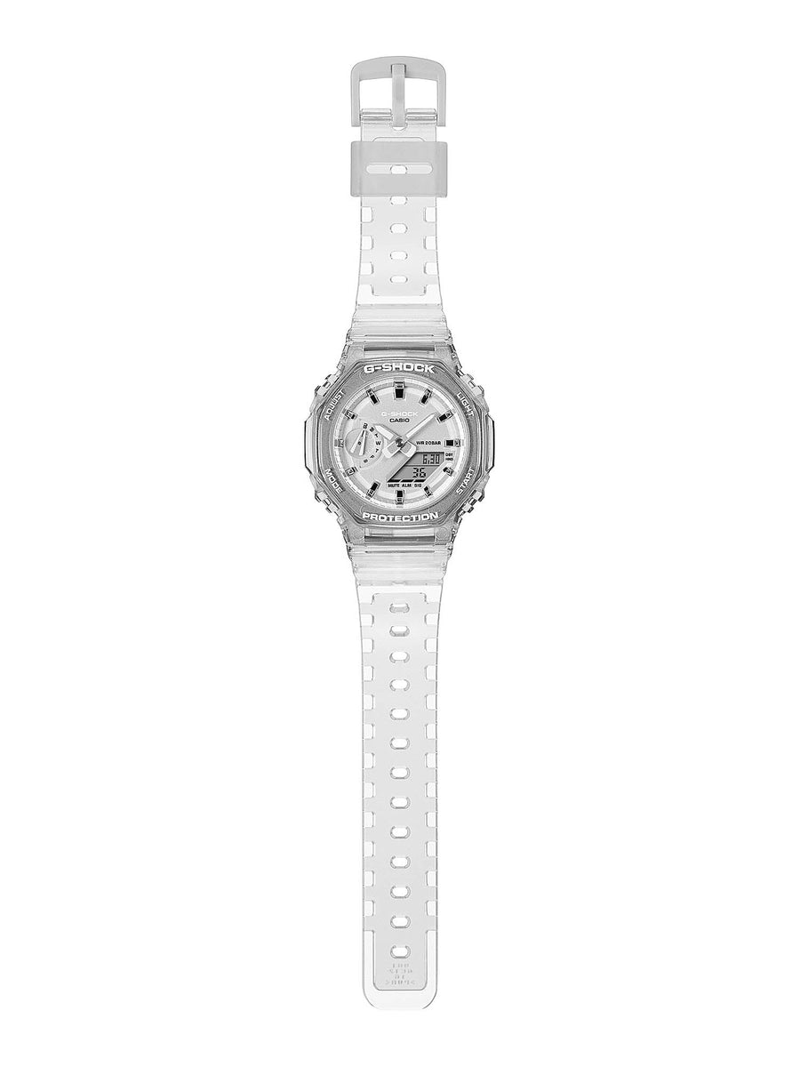 Casio G-Shock Mini CasiOak – SKELETON White METALLIC Womens Watch Altivo GMA-S2