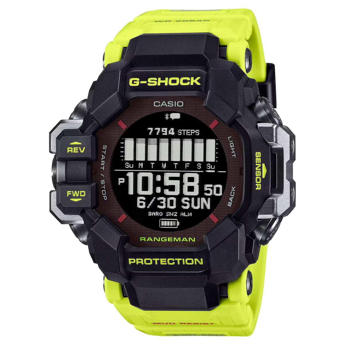 Casio G-Shock RANGEMAN RESCUE YELLOW Bluetooth Mens GPS