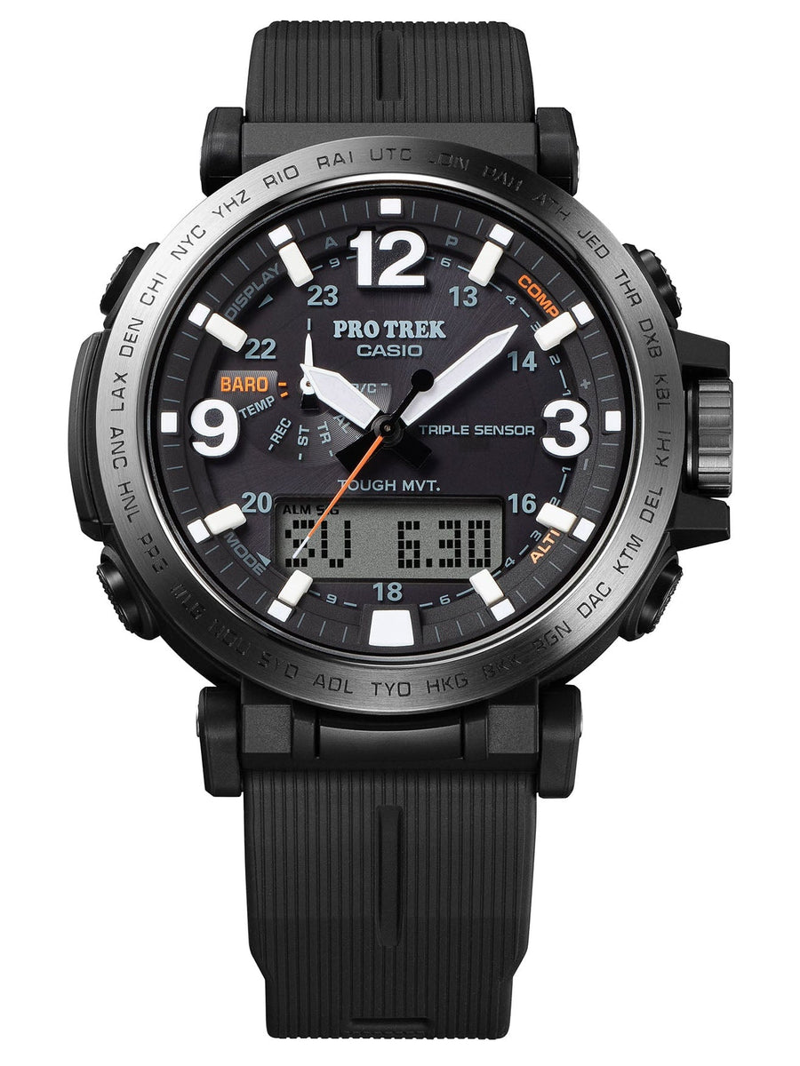CASIO PATHFINDER PAW-1500 Tough-Solar TRIPLE-SENSOR WATCH | eBay
