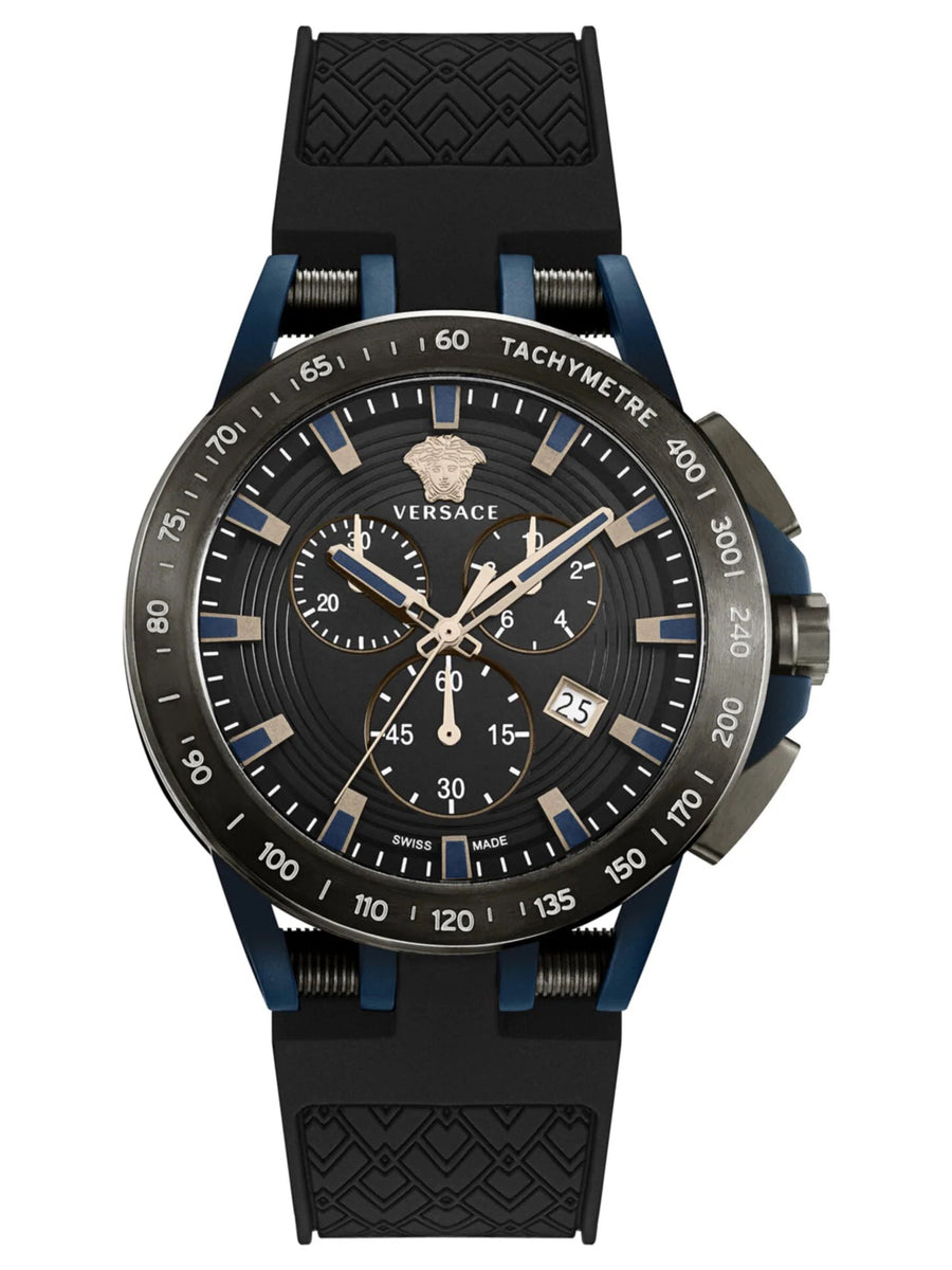 Versace SPORT TECH Mens Chronograph BLACK Watch VE3E00221  display picture 3
