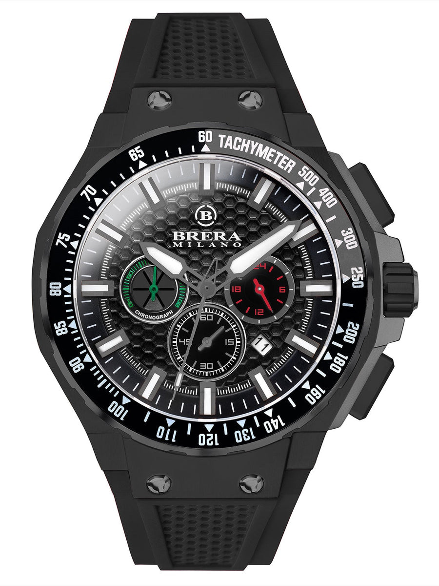 Brera Milano Orologio Uomo Granturismo Gt2 45Mm Cronografo Al Quarzo Cassa Acciaio Oro Rosa/Acciaio, Quadrante Nero - Cinturino in Gomma Naturale Nero, Deployant Oro Rosa Brera Milano Orologio Uomo Granturismo Gt2 45Mm Cronografo Al Quarzo Cassa Acciaio Oro Rosa/Acciaio, Quadrante Nero - Cinturino in Gomma Naturale Nero, Deployant Oro Rosa