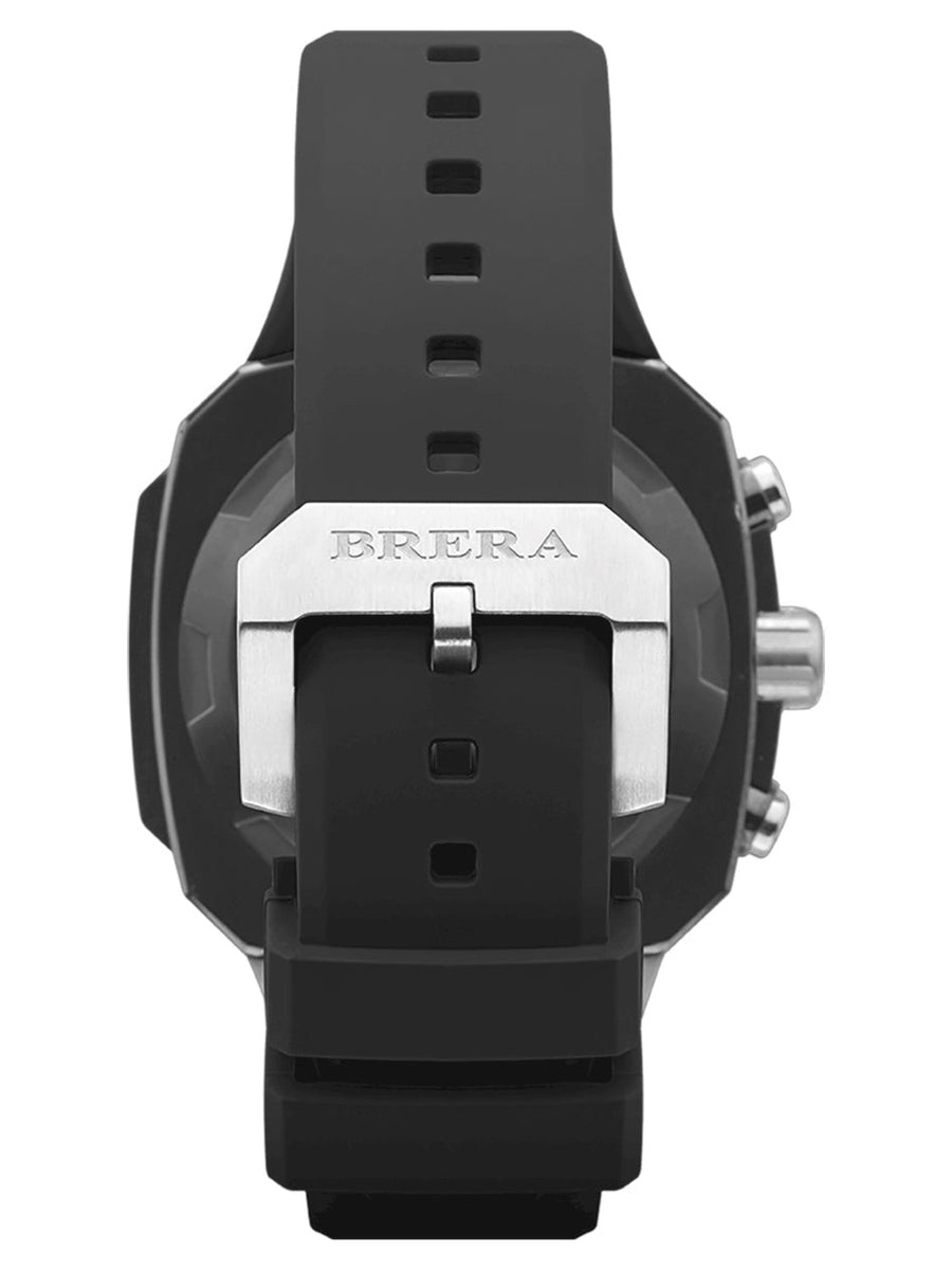 Brera Orologi SUPERSPORTIVO SQUARE Men's Swiss Made Black 48mm
