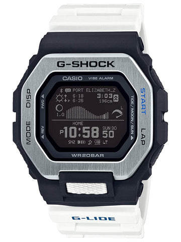 Casio G-Shock G-LIDE Digital Mens White/Blue Surfing Tide Watch GBX100-7 - Shop at Altivo.com