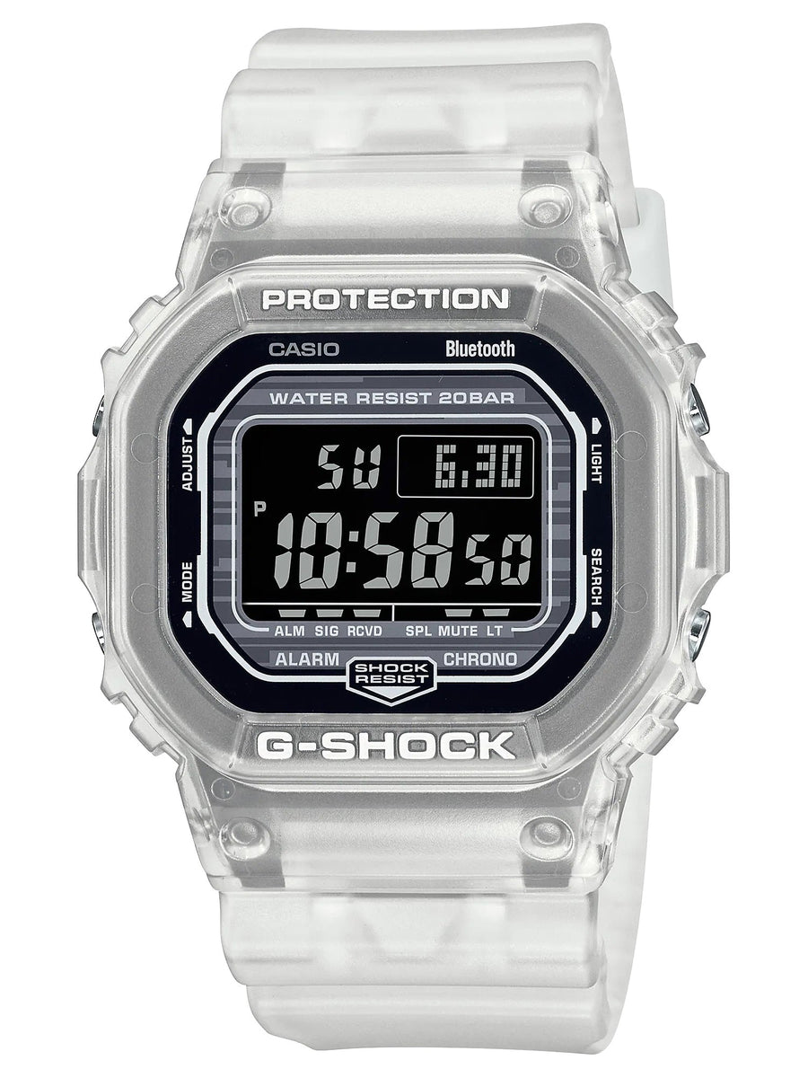 G-SHOCK DW-B5600G-1JF スケルトングレー Bluetooth Casio G-Shock NEW BLUETOOTH DW-B5600 Series Mens Watch DW-B5600G-7