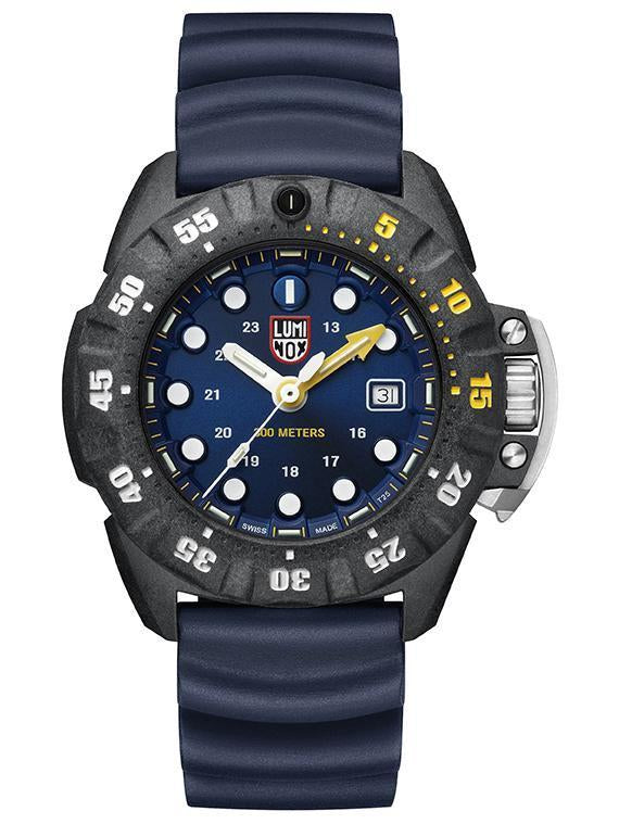 Luminox　【美品】　【専用箱付】　【大人気】　【希少】　【防水】　青文字盤 Luminox SCOTT CASSELL DEEP DIVE Blue Mens Divers Watch 1553 | Free