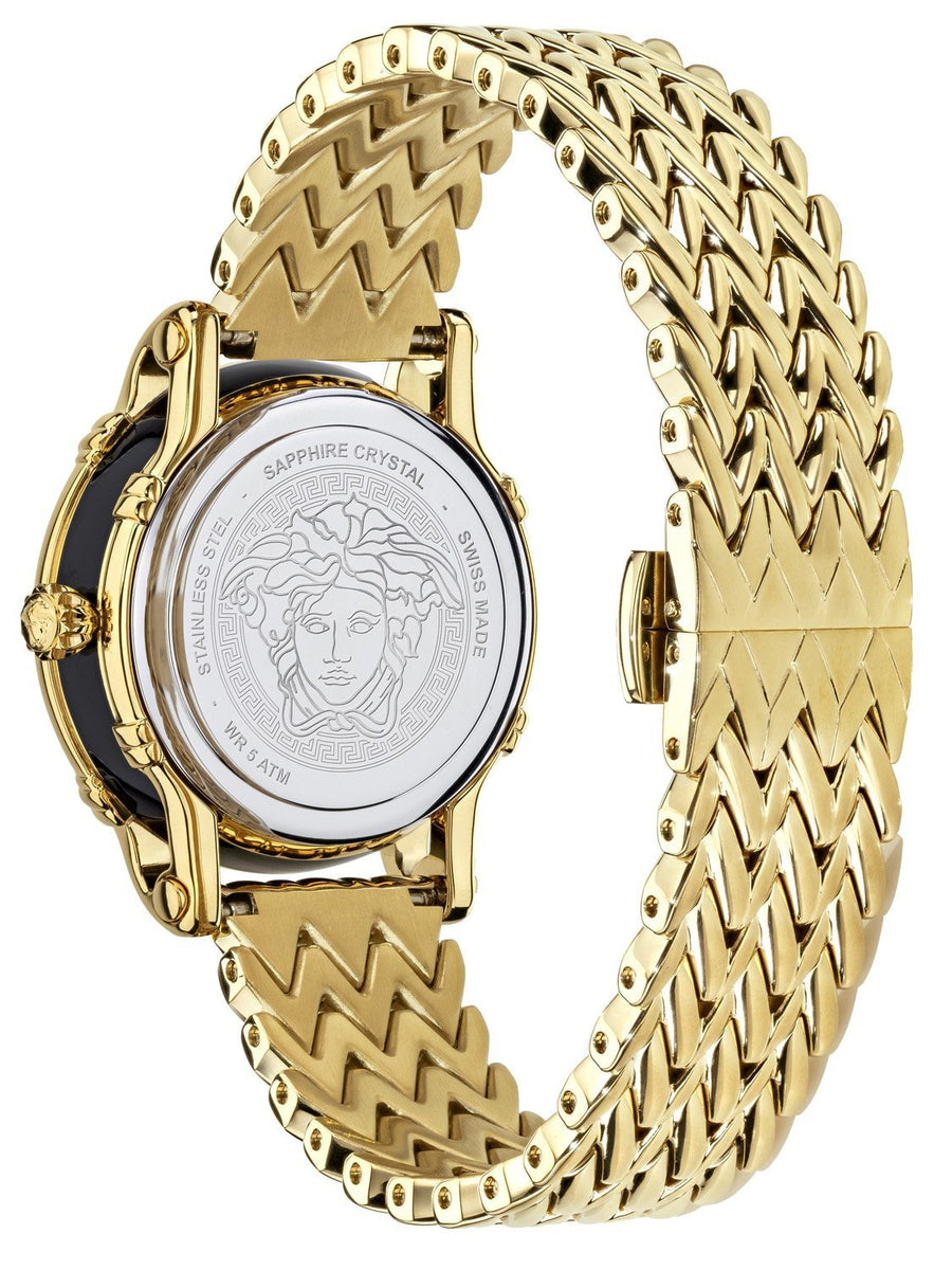 Versace Sapphire Crystal 34mm Watch Buy Versace Regalia 34mm Watch - Green At 29% Off | Editorialist main image 3