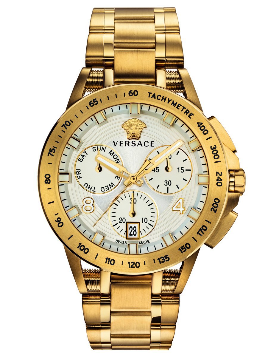 Versace SPORT TECH Mens Chronograph White & Gold Watch VERB00518 Versace SPORT TECH Mens Chronograph White & Gold Watch VERB00518