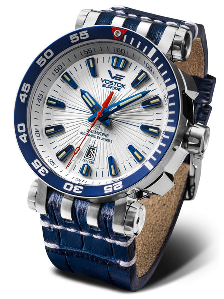 Vostok-Europe ENERGIA 2 Men's Blue White Diver Watch NH35-575A650 - Shop at Altivo.com