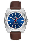 Zodiac - Grandhydra Blue Dial Swiss Quartz Brown Leather Watch ZO9955 - Shop at Altivo.com