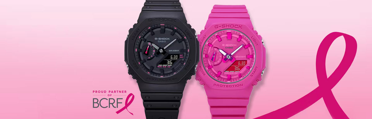 Casio G-Shock x BCRF Battling Breast Cancer GA-2100 Watch Collection