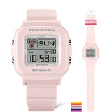 Casio BABY-G+PLUS Pixel Art Pink Digital Womens/Girls Watch BGD10L-4