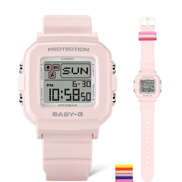 Casio BABY-G+PLUS Pixel Art Pink Digital Womens/Girls Watch BGD10L-4