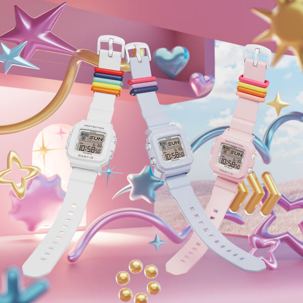 Casio BABY-G+PLUS Pixel Art Blue Digital Womens/Girls Watch BGD10L-2