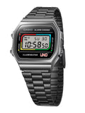 CASIO x UNO™ Collaboration Vintage Series Black Digital Watch A168WEUC-1A - Shop at Altivo.com