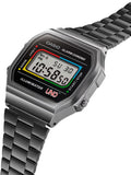 CASIO x UNO™ Collaboration Vintage Series Black Digital Watch A168WEUC-1A - Shop at Altivo.com