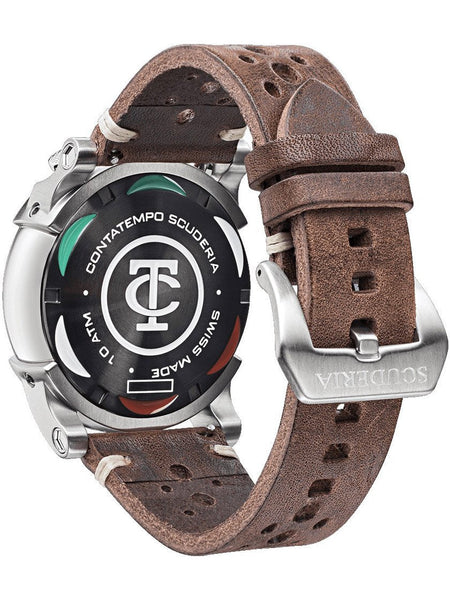 CT Scuderia BULLET HEAD CHEQUERED FLAG Brown Swiss Made Mens Watch CWEH00119 - Shop at Altivo.com