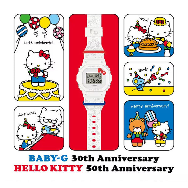 Casio Baby-G Hello Kitty 50th Anniversary Watch BGD565KT-7 - Shop at Altivo.com