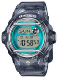 Casio Baby-G VIVID COLORS Womens Translucent Gray/Turquoise Digital Watch BG169R-8B - Shop at Altivo.com