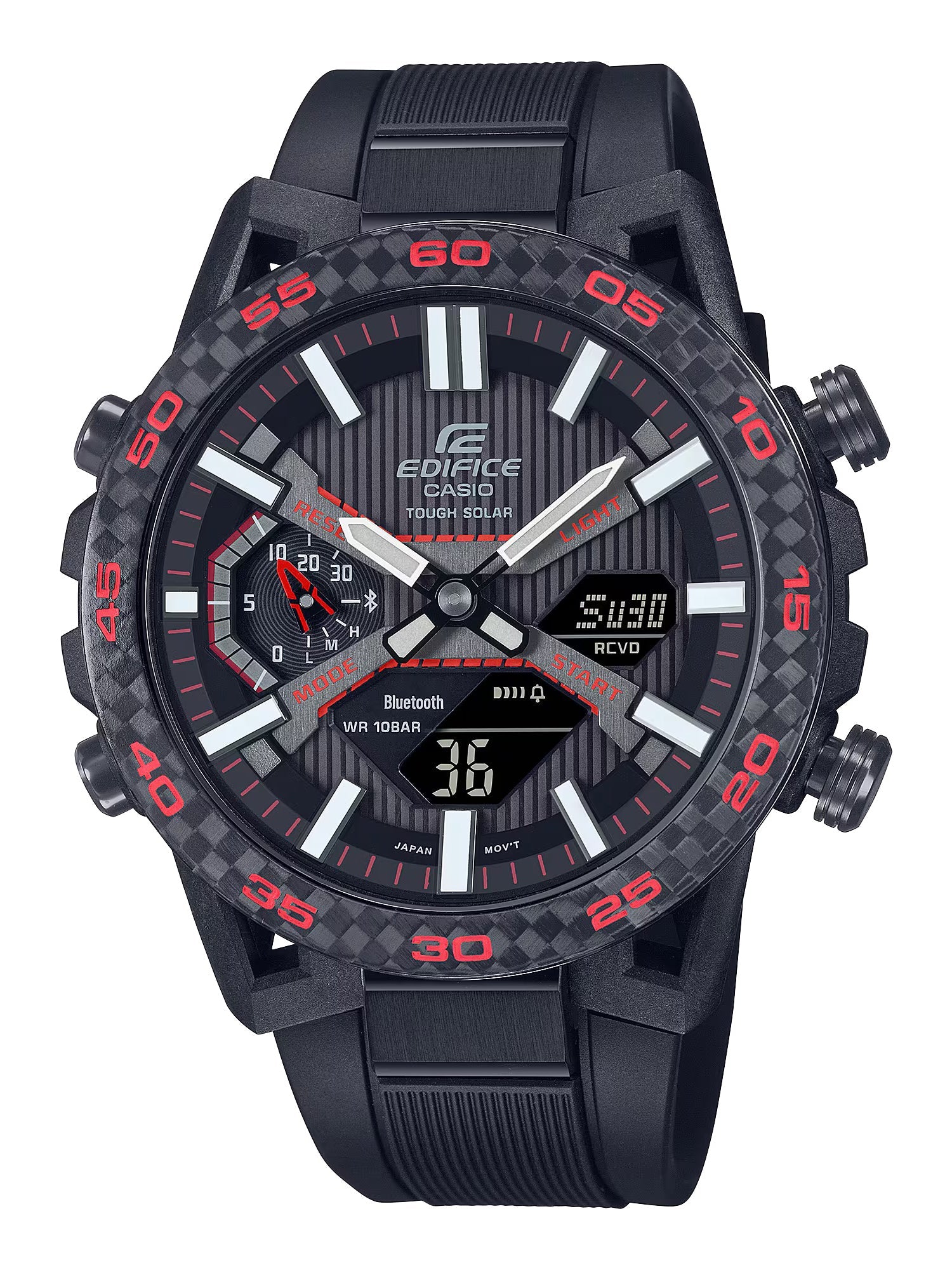 Amazon.co.jp: EDIFICE 100m防水 クロノグラフ EFR-552D-1A2