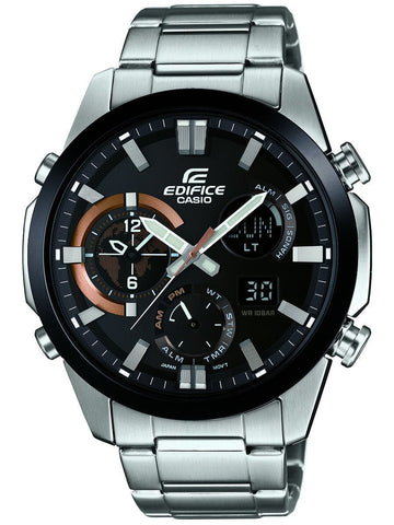 Casio Edifice Analog-Digital Dual Time Thermometer Mens Watch ERA500DB-1A - Shop at Altivo.com