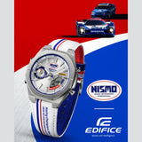 Casio Edifice NISMO Leather Nissan Motorsport Limited Edition Leather Watch - Shop at Altivo.com