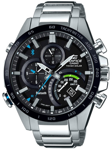 Casio Edifice Smartphone Link Solar Powered Mens Watch EQB501XDB-1A - Shop at Altivo.com