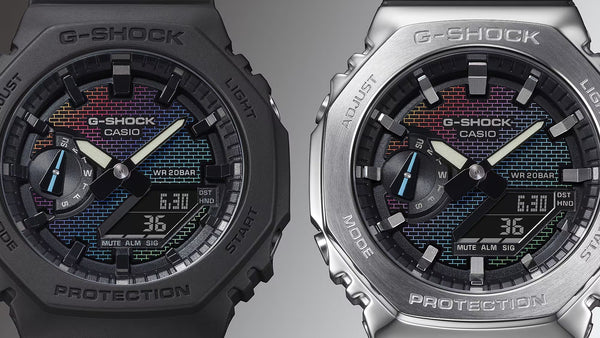 Casio G-SHOCK Ana/Digi RAINBOW BRICK Mens Watch GA2100RW-1A - Shop at Altivo.com