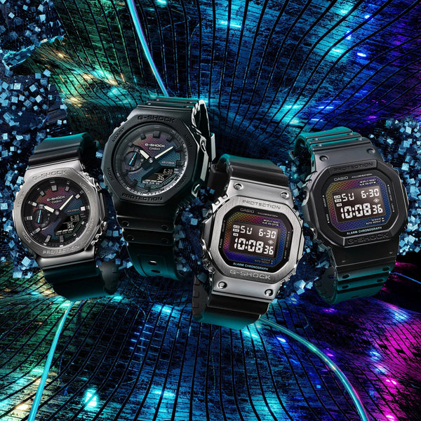 Casio G-SHOCK Ana/Digi RAINBOW BRICK Mens Watch GA2100RW-1A - Shop at Altivo.com