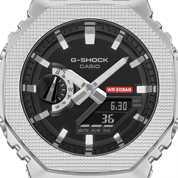 Casio G-SHOCK G-STEEL Textured Mens Black/Silver Watch GM2100M-1A - Shop at Altivo.com