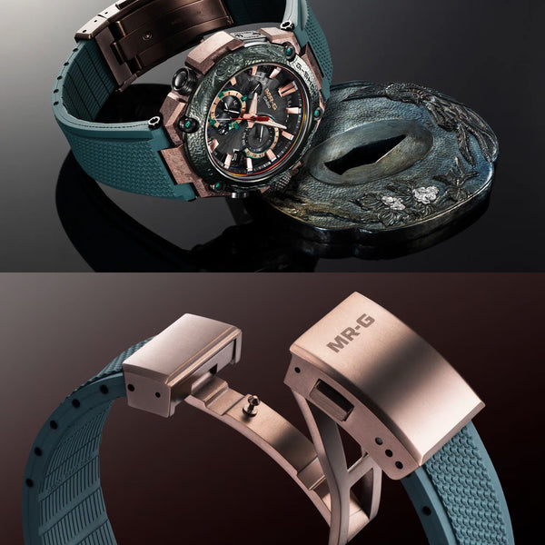 Casio G-SHOCK MR-G MRG-B2000KT-3A Turquoise/Copper Phoenix Mens Watch - Shop at Altivo.com