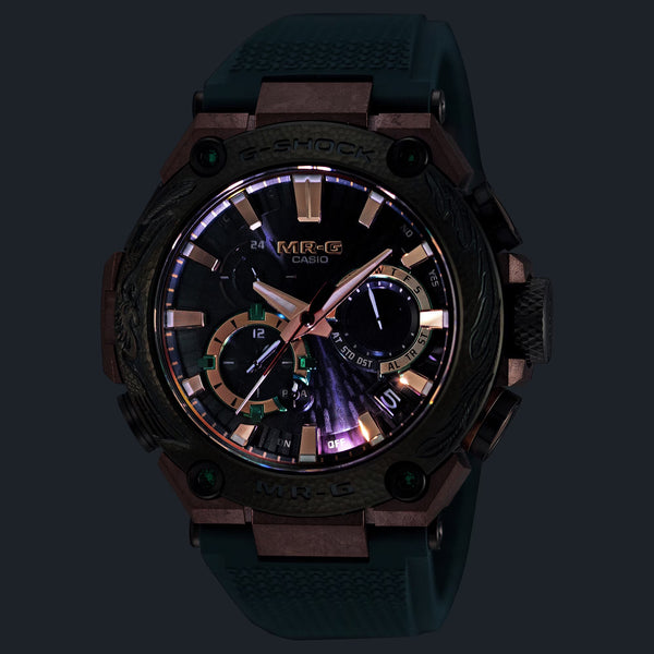 Casio G-SHOCK MR-G MRG-B2000KT-3A Turquoise/Copper Phoenix Mens Watch - Shop at Altivo.com