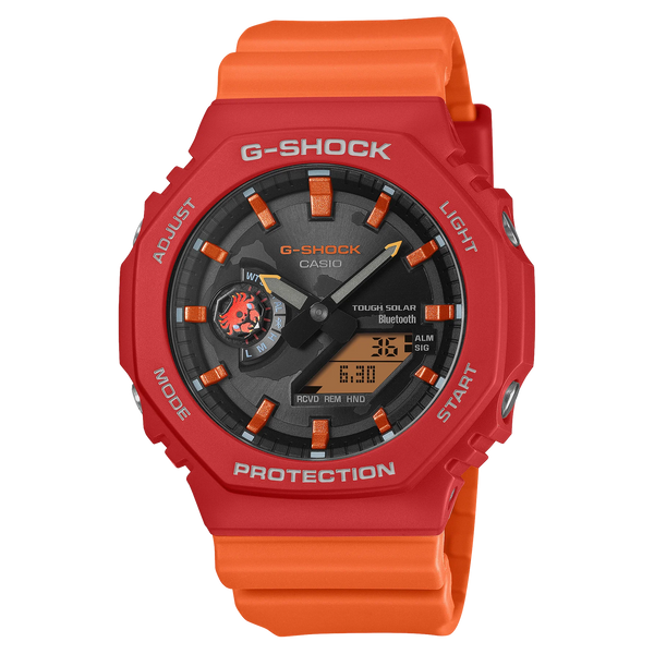 Casio G-SHOCK x CHARLES DARWIN FOUNDATION GAB2100DF-4A Red/Orange Watch - Shop at Altivo.com