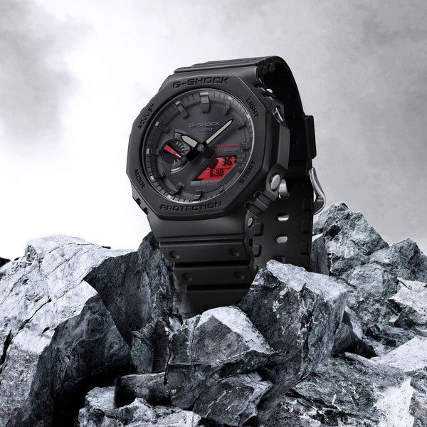 Casio G-Shock BLACK & BOLD SERIES Ana-Digi Solar Bluetooth Watch GAB2100BBR-1A - Shop at Altivo.com