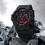 Casio G-Shock Black/Red GA700BBR-1A Mens Ana-Digi Watch - Shop at Altivo.com