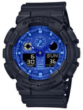 Casio G-Shock "Blue Paisley" Series Ana-Digi Mens Watch GA100BP-1A - Shop at Altivo.com