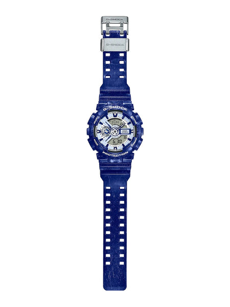 Casio G-Shock "Blue and White Pottery" Series Mens Watch GA110BWP-2A - Shop at Altivo.com
