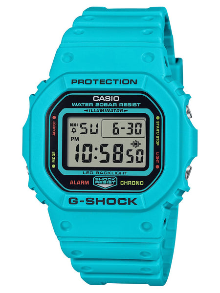 Casio G-Shock ENERGY PACK Summer Blue 200M Digital Alarm Sports Watch DW5600EP-2 - Shop at Altivo.com