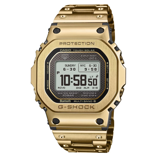 Casio G-Shock FULL METAL 5000 All Gold Steel Bluetooth GMWBZ5000GD-9 Mens Digital Watch - Shop at Altivo.com