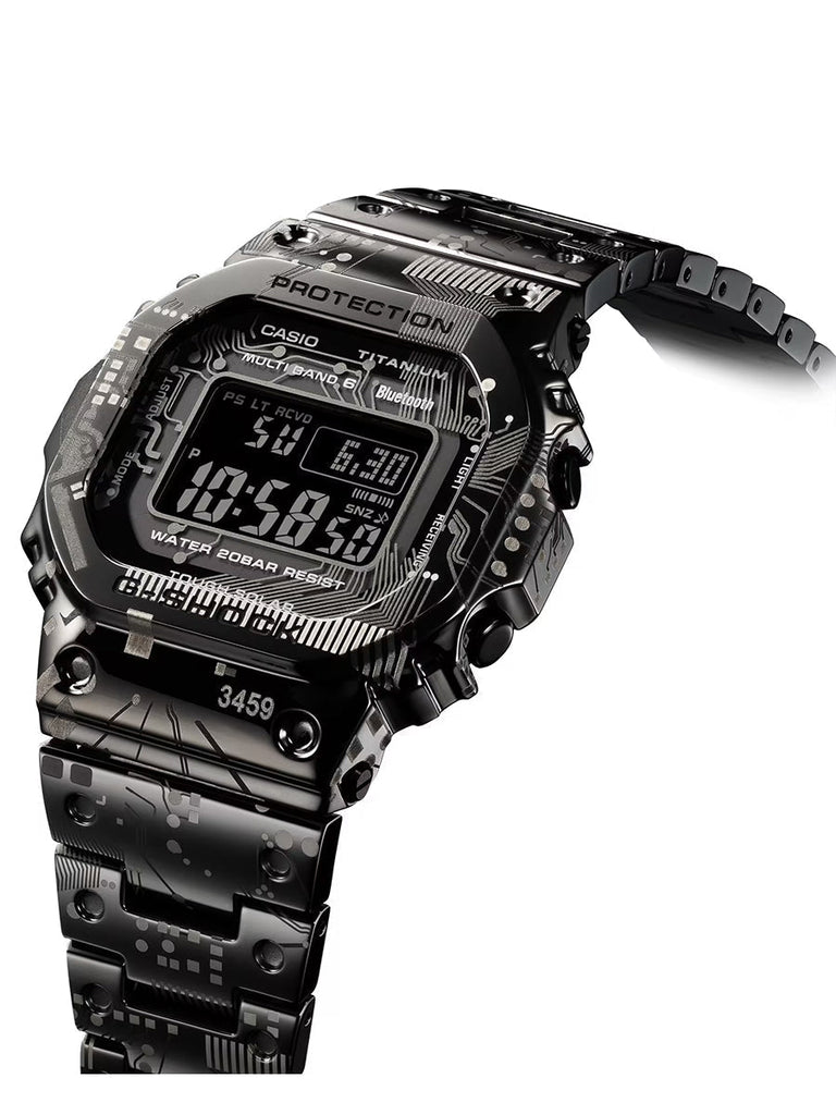 Titanium Band Digital Men's Watch