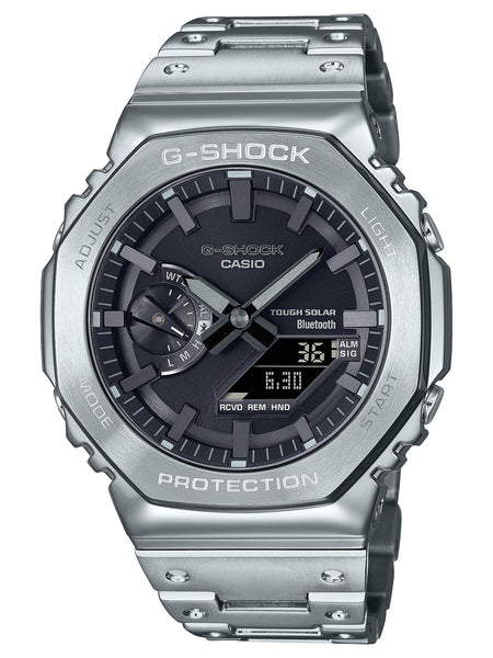 CASIO G-SHOCK Tough Solar シルバー Casio G-Shock Full Metal Solar/Bluetooth® Mens Silver/Black Watch