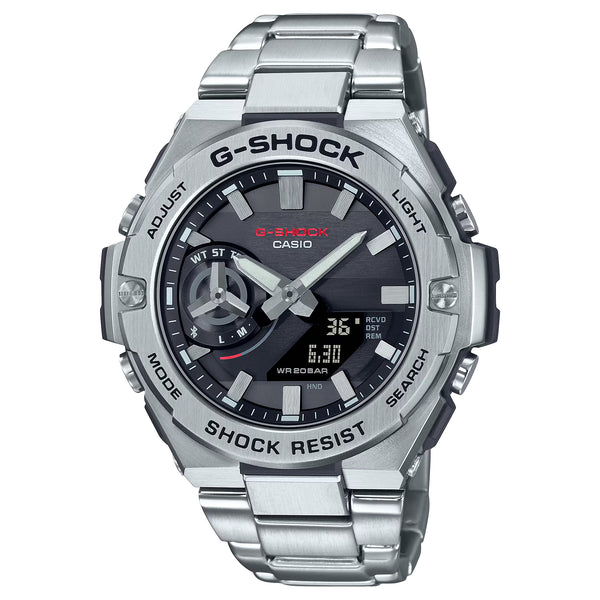 Casio G-Shock G-STEEL GSTB500D-1A Tough Solar Bluetooth World Time Mens Watch - Shop at Altivo.com
