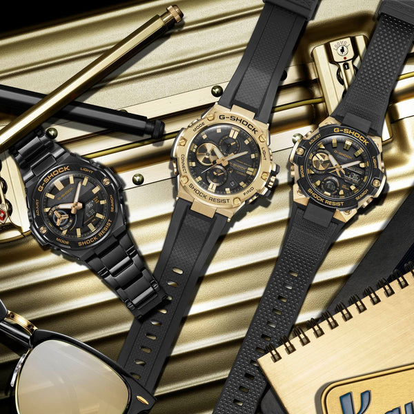 Casio G-Shock G-STEEL Thin Case Solar/Bluetooth Watch GSTB400GB-1A9 - Shop at Altivo.com