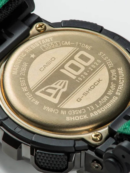 Casio G-Shock G-STEEL x NEW ERA Ion-Plated Black/Gold Mens Watch GM110NE-1A - Shop at Altivo.com