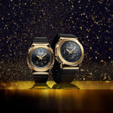 Casio G-Shock G-Steel GOLD ION-PLATED GM2100G-1A9 World Time Octagonal Mens Watch - Shop at Altivo.com